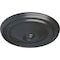 Ekena Millwork Reece Ceiling Medallion (Fits Canopies up to 2 3/8"), Hand-Painted Pewter, 12"OD x 1 3/4"P CM12REPES - alternate 3